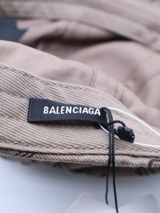 Balenciaga BB Monogram Logo 6 Panel Cap Bbmonogram Beige main image 4